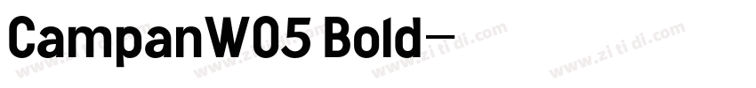 CampanW05 Bold字体转换
